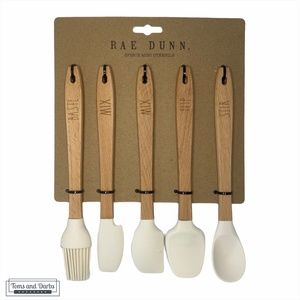 Rae Dunn 5 Piece Mini Utensil Set in White